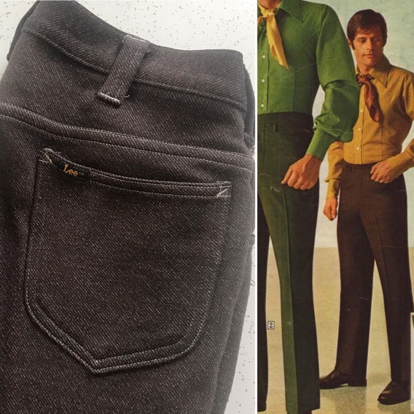 high waist polyester pants